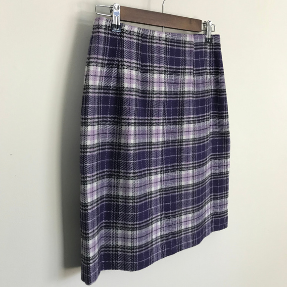 Vintage Vintage JG Hook Purple Plaid Skirt - Picture 2 of 5